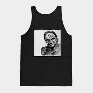 Murder Lizard Tailor BW Charcoal and Ink Tank Top